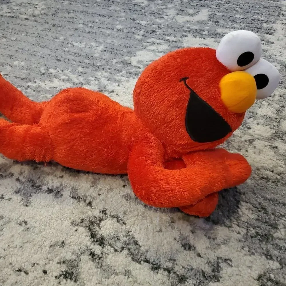 Elmo Large Plush Lying Down - 22 Inches Long